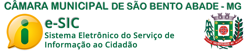 Serviço de Informação ao Cidadão | Câmara Municipal de São Bento Abade - MG